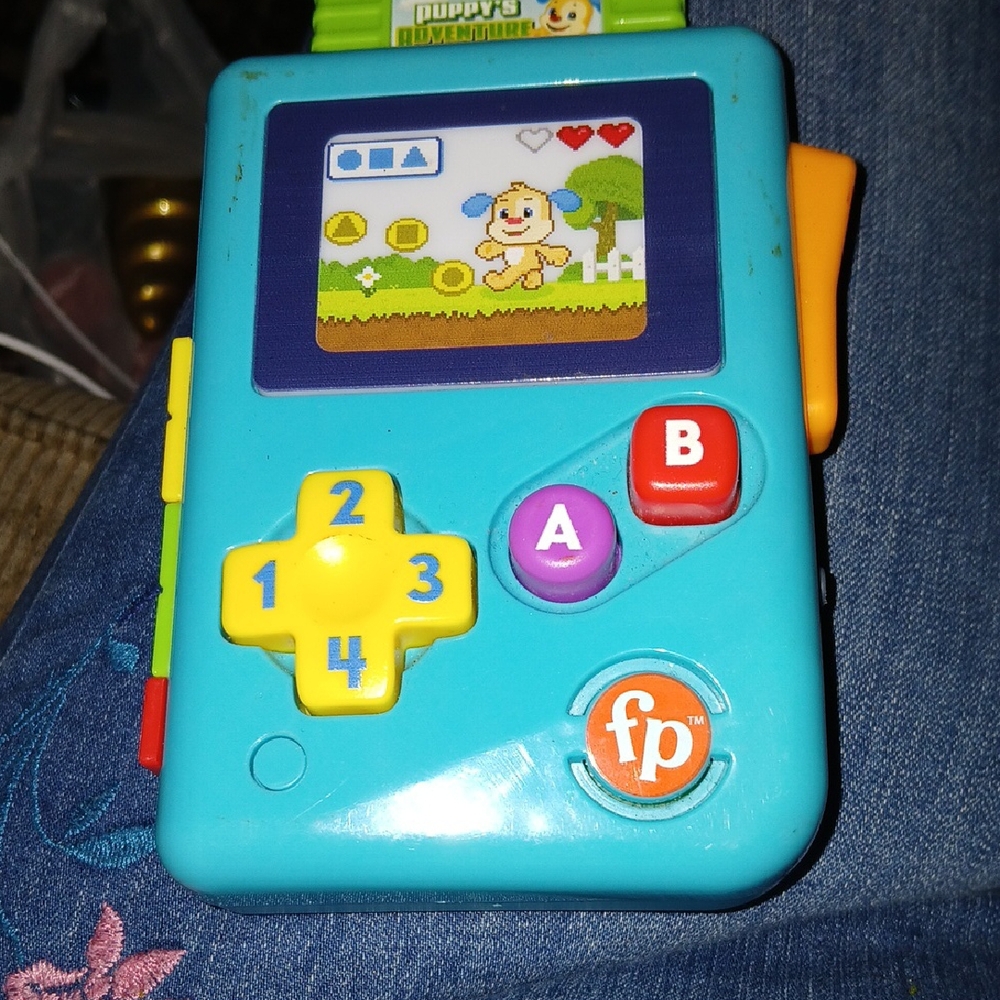 Pretend handheld gaming console for baby